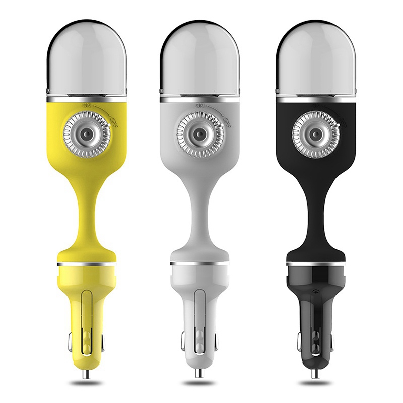 Multifunctionele Auto Aroma Luchtbevochtiger USB Lader Luchtbevochtiger Purifier Ultrasone Mini Luchtbevochtiger met LED Licht