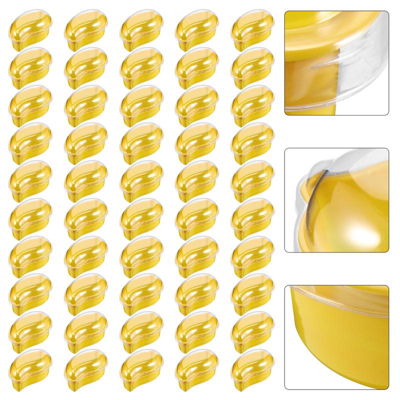 50 Pcs Transparent Cake Boxes Cake Packaging Case Dessert Box Fruit Storage Box for Cake Fruit Candy