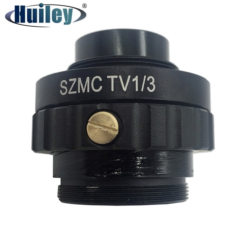 Adaptateur de monture C réduire l'objectif pour Microscope stéréo trinoculaire 1/3 CTV CCD USB caméra industrielle SZMCTV1/3 connecteur 0.3X 0.5X