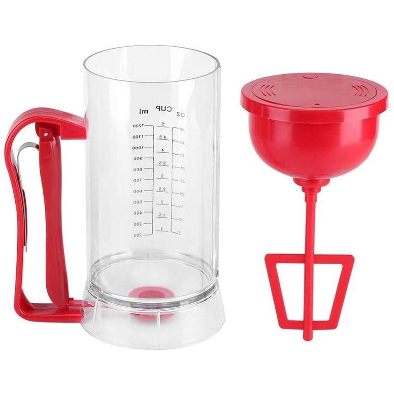 Electric Powered Batter Mixer Dispenser Pancake Batter Dispenser Cupcake Waffle Batter Maker Machine Kitchen Tools Batter Mixer