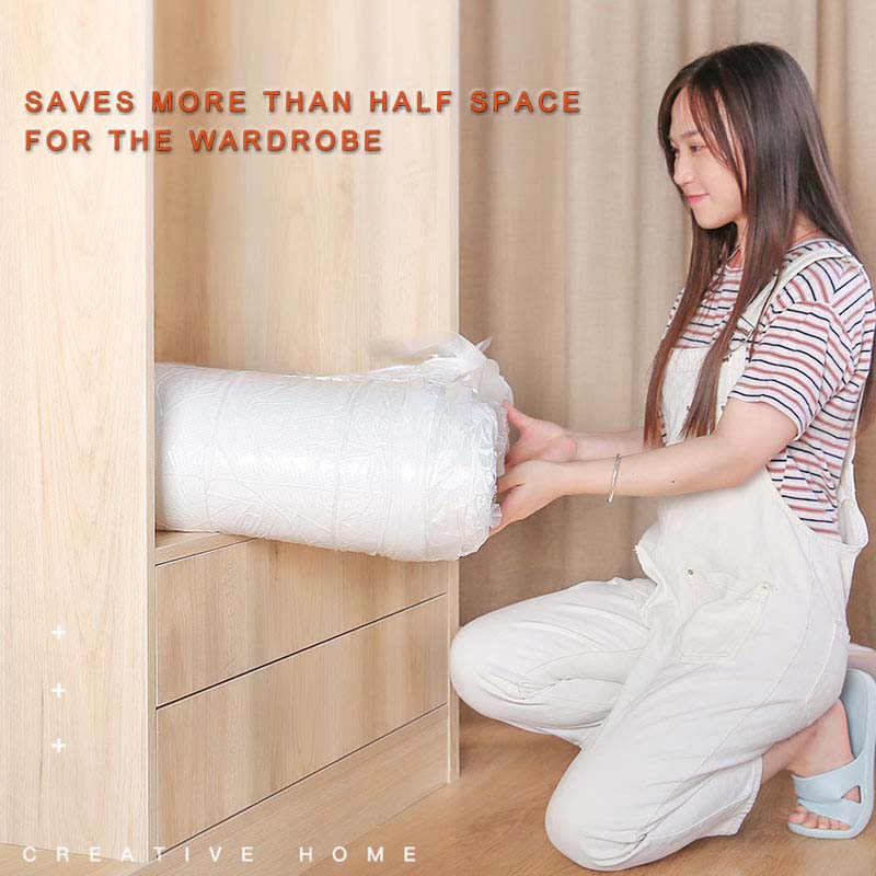 Home Use Latex Mattress Vacuum Bag Foldable Packing Storage Compression Bag for Memory Foam Ventilated Mattress Toppers and Pad