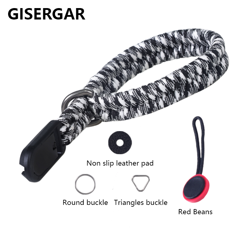 Hand braided camera Wrist strap Adjustable Quick release shoulder strap Nikon Fuji SONY Canon Olympus Pine Lower wrist strap: Green