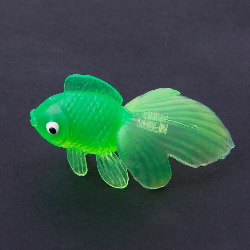 20pcs Rubber Simulation Small Goldfish Gold Fish Kids Toy Decoration Bath Toy