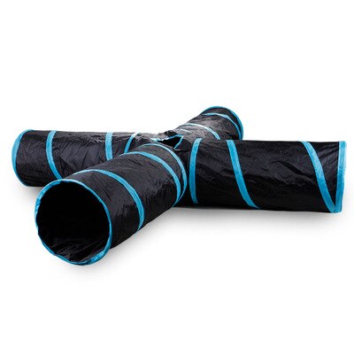 2/3/5 hull sammenleggbare kjæledyr katt tunnel leker kattunge kanin innendørs utendørs henge ball trening leker leke tunnel rør katt forsyninger: 2