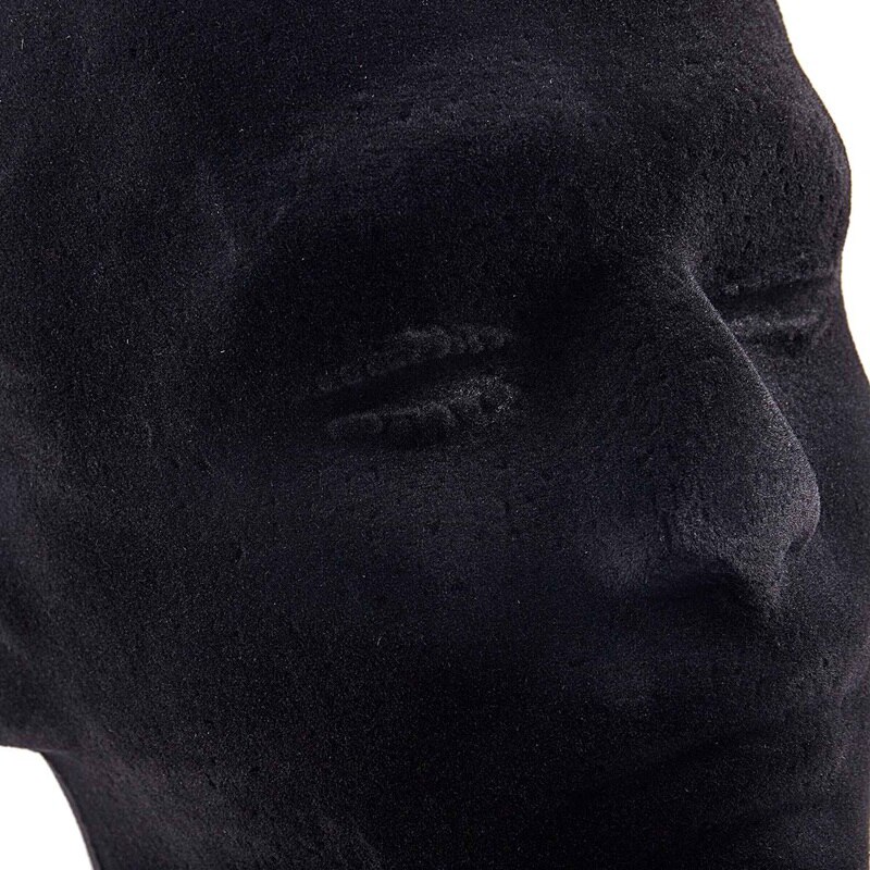 BMBY-3X Male Styrofoam Foam Mannequin Manikin Head Model Wigs Glasses Cap Display Stand Black