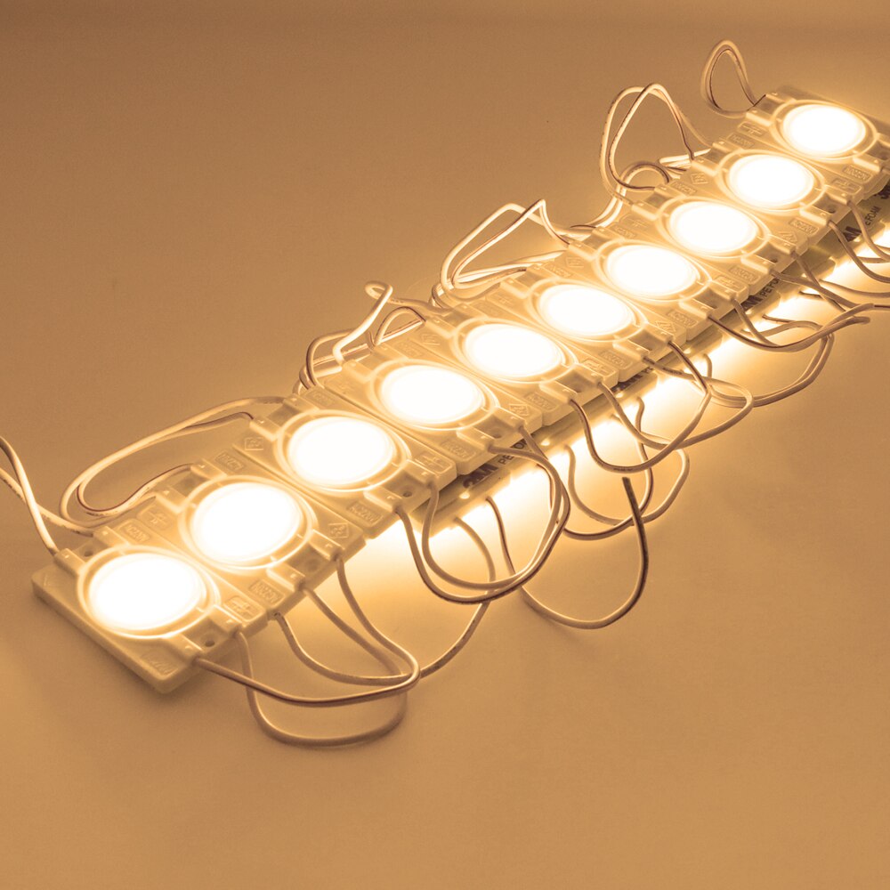 20 stk  ac 220v led moduler smd 2835 6 lysdioder  ip65 cob led modul lys med linse reklamebaggrundsbelysning ingen behov for driver