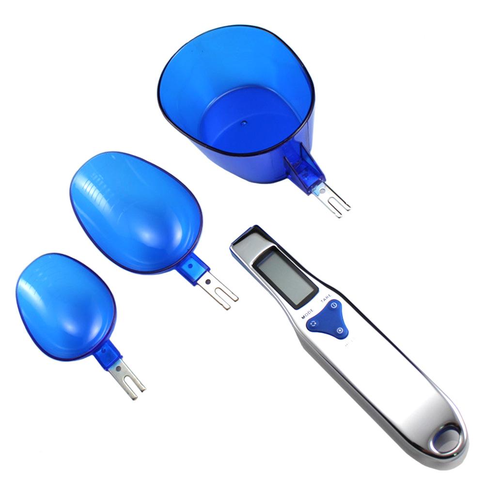 3Pcs Digital Measuring Scales LCD Display Kitchen Spoon Scale Detachable Replaceable Electronic Measuring Scales Kitchen Gadgets