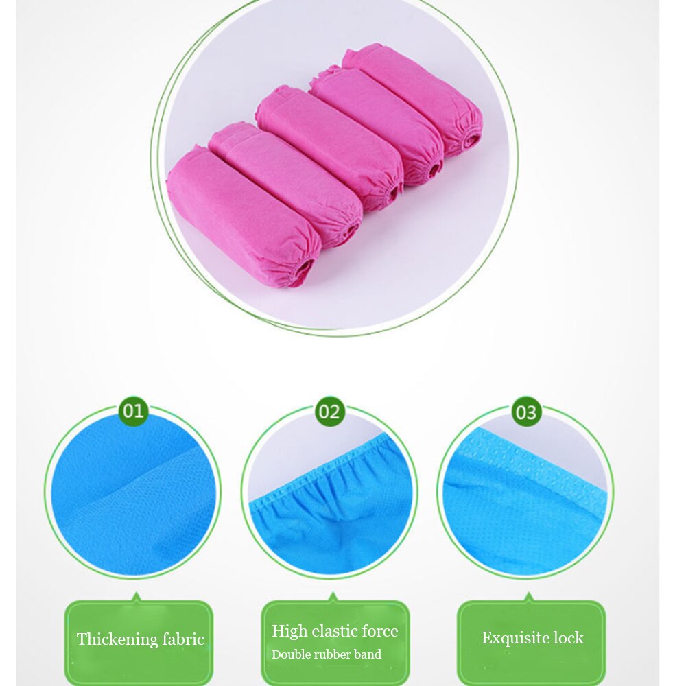100 Stuks Wegwerp Overschoen Waterdichte Stofdicht Antislip Schoen Cover Kind Student Volwassen Non-woven Schoen Cover voet Cover