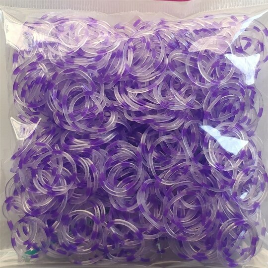 600 pcs loom rubber bands bracelet Colorful for kids or hair rubber loom bands make woven bracelet DIY toys Christmas: 4646-6