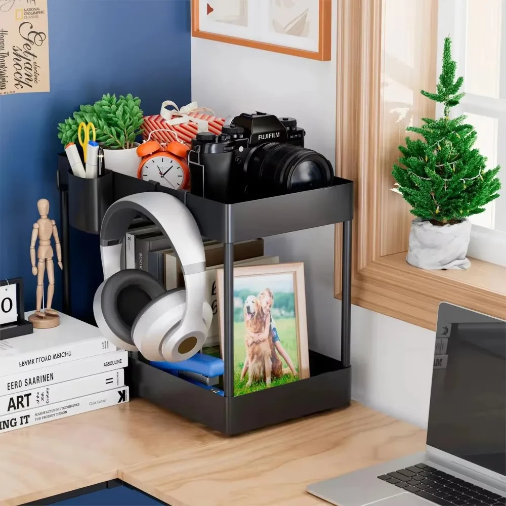 Under-sink Storage Shelf Multipurpose Storages Shelf Kitchen Finishing Rack Double-sliding Cabinet Drawer Storage Organizer