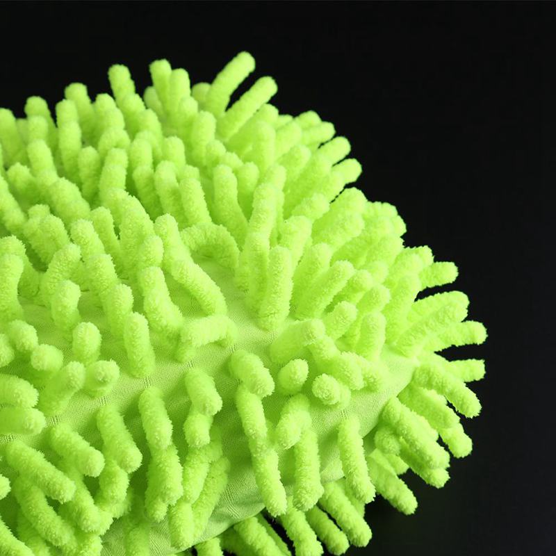 Ultra blød chenille mikrofiber premium ridsefri vaskhandsker skyllemiddel ultra mikrofiber grøn