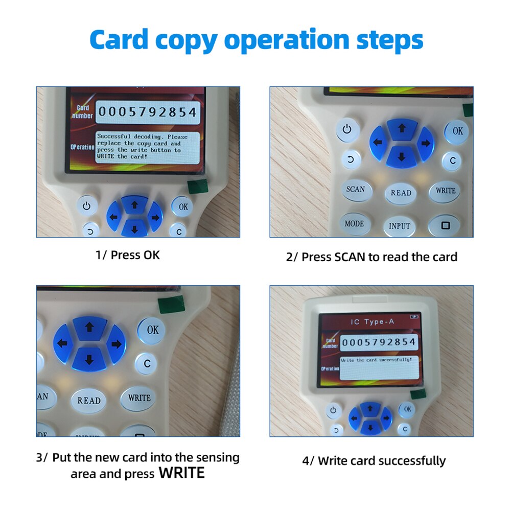 Nfc smart 10 frekvens rfid kopiator/skrivare/läsare/duplikator 125 khz 13.56 mhz usb programmerare nyckelbricka kort läsare uid dekoder