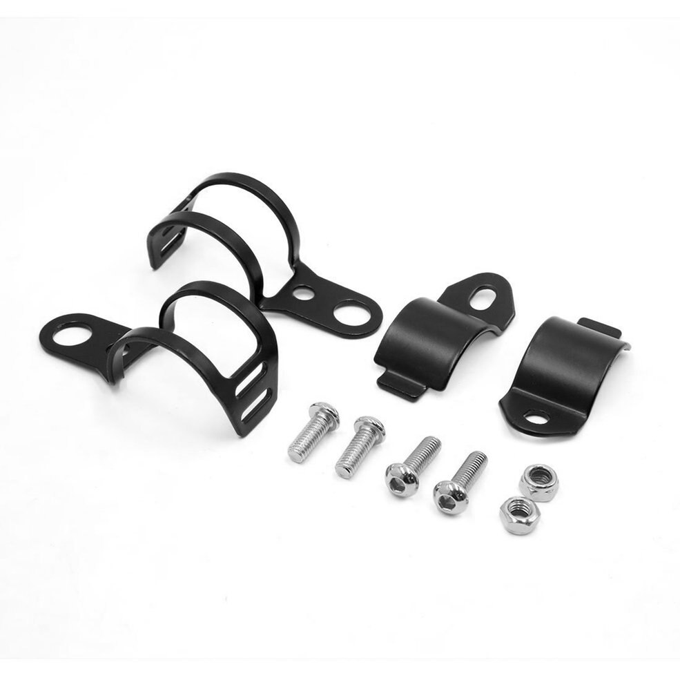Support universel de clignotant de moto en métal, pinces de fourche de relocalisation, support de lampe pour fourche avant de moto