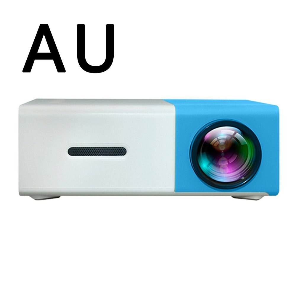 Portable Projector 3D HD LED Home Theater Cinema 1080p HDMI USB Audio Projector Yg300 Mini Projector Camara Masanori: blue dial-AU
