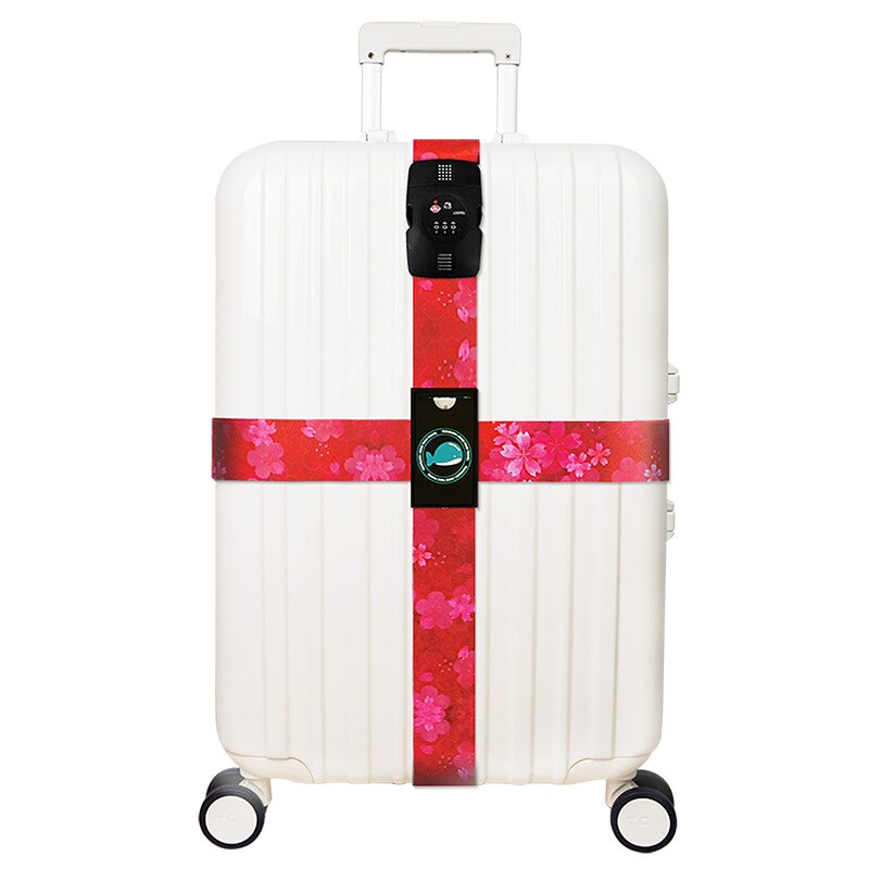 TSA Luggage Strap - 230cm - Geometric Pattern - Combination Lock Security Belt