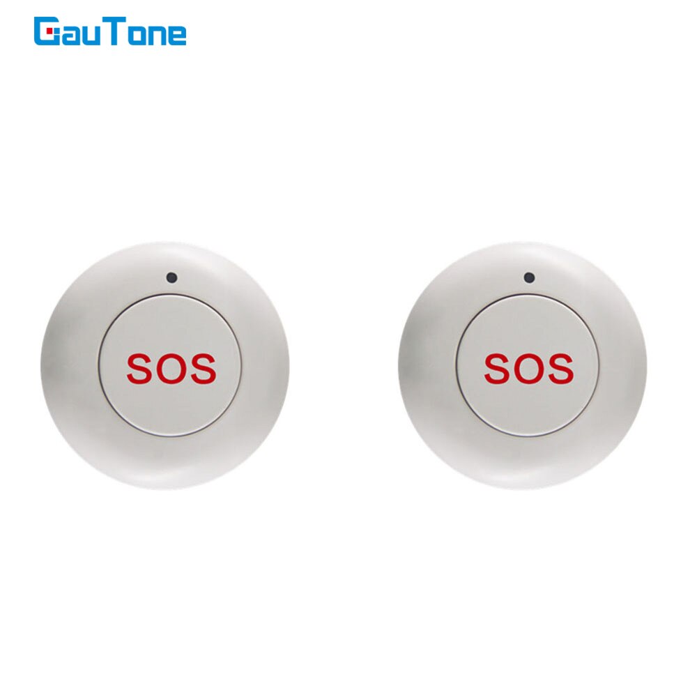 Gautone trådløs sos knap smart home gate sikkerhed dørklokke panik nødknap til 433 mhz indbrudstyv alarmsystem: 2.