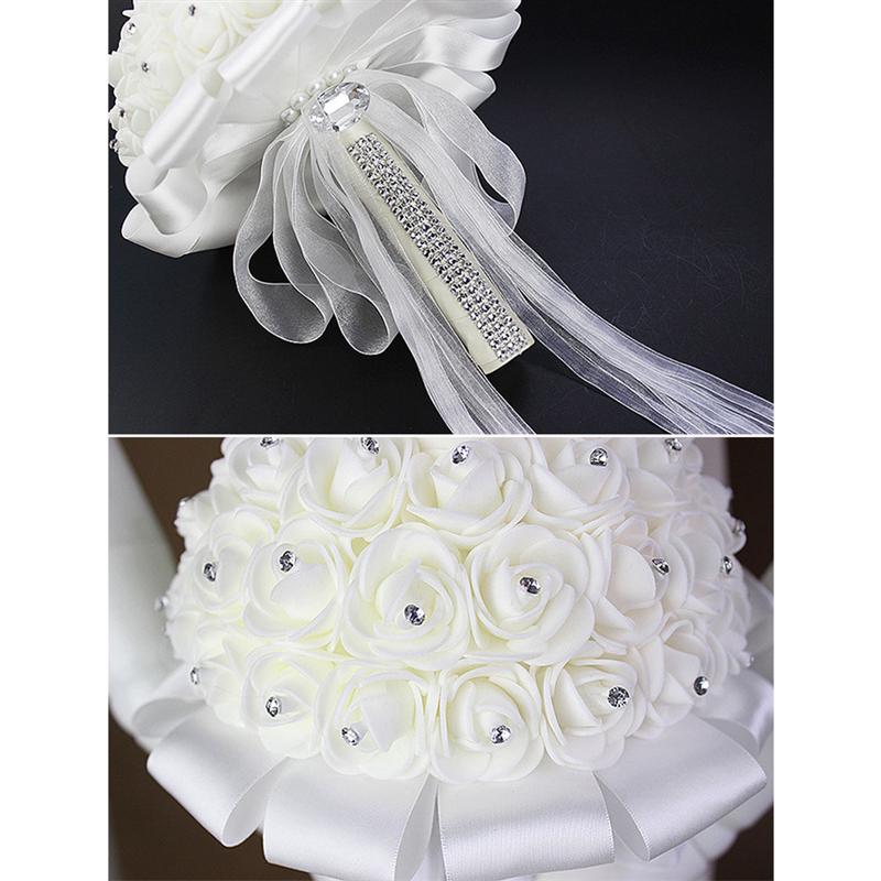 Bruid Bruiloft Boeket Levensechte Decoratieve Gesimuleerde Feestartikelen Perfectlifeoh Bruid Holding Bloemen Voor Bruid Bruiloft
