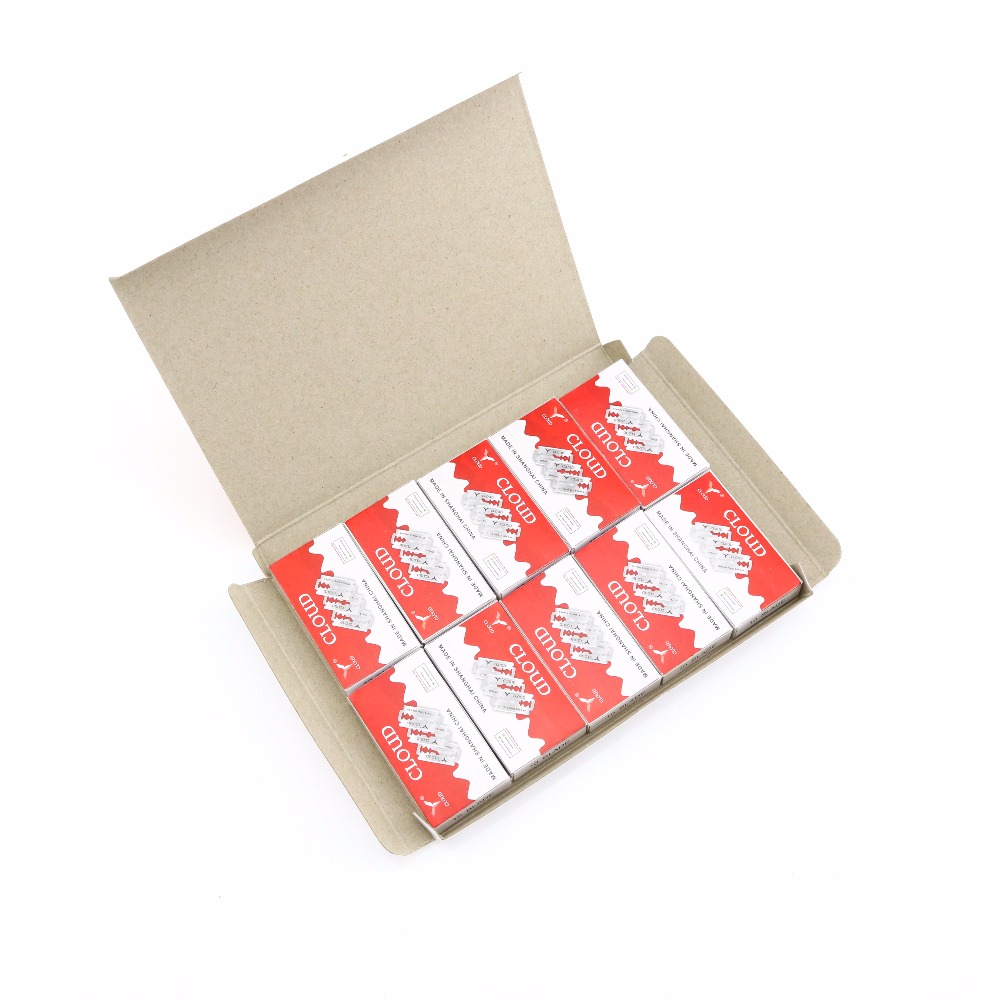 Stainless razor blade Double edge shaving blades CLOUD 100PCS/LOT