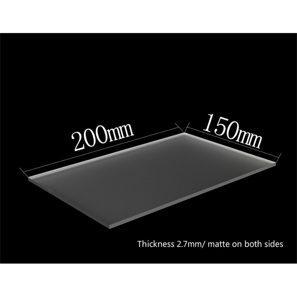 1pcs 2.7mm 4.5mm Thickness Clear Acrylic Sheet Cut Plastic Transparent Board Perspex Panel