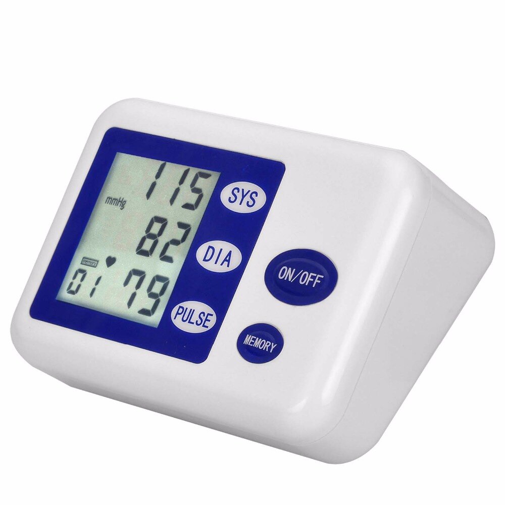 home Health Care Digital Upper Arm Blood Pressure Monitor meter machine automatic blood Sphygmomanometer Tonometer oximeter