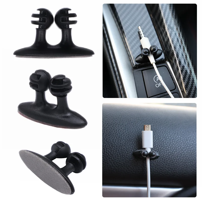 Auto Draht Kabel halter Kabel manager für Handy Ladegerät Kabel leitung Verschluss klemme selbst klebender Halter Home Office Organizer
