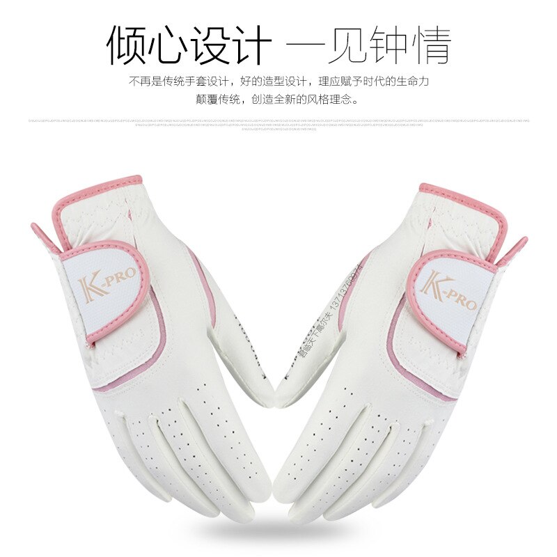 Echt Product Golf Handschoenen Vrouwen Handschoenen Import Nanometer Microfiber Slip-Proof Handschoenen Comfortabel Slijtvaste 3-