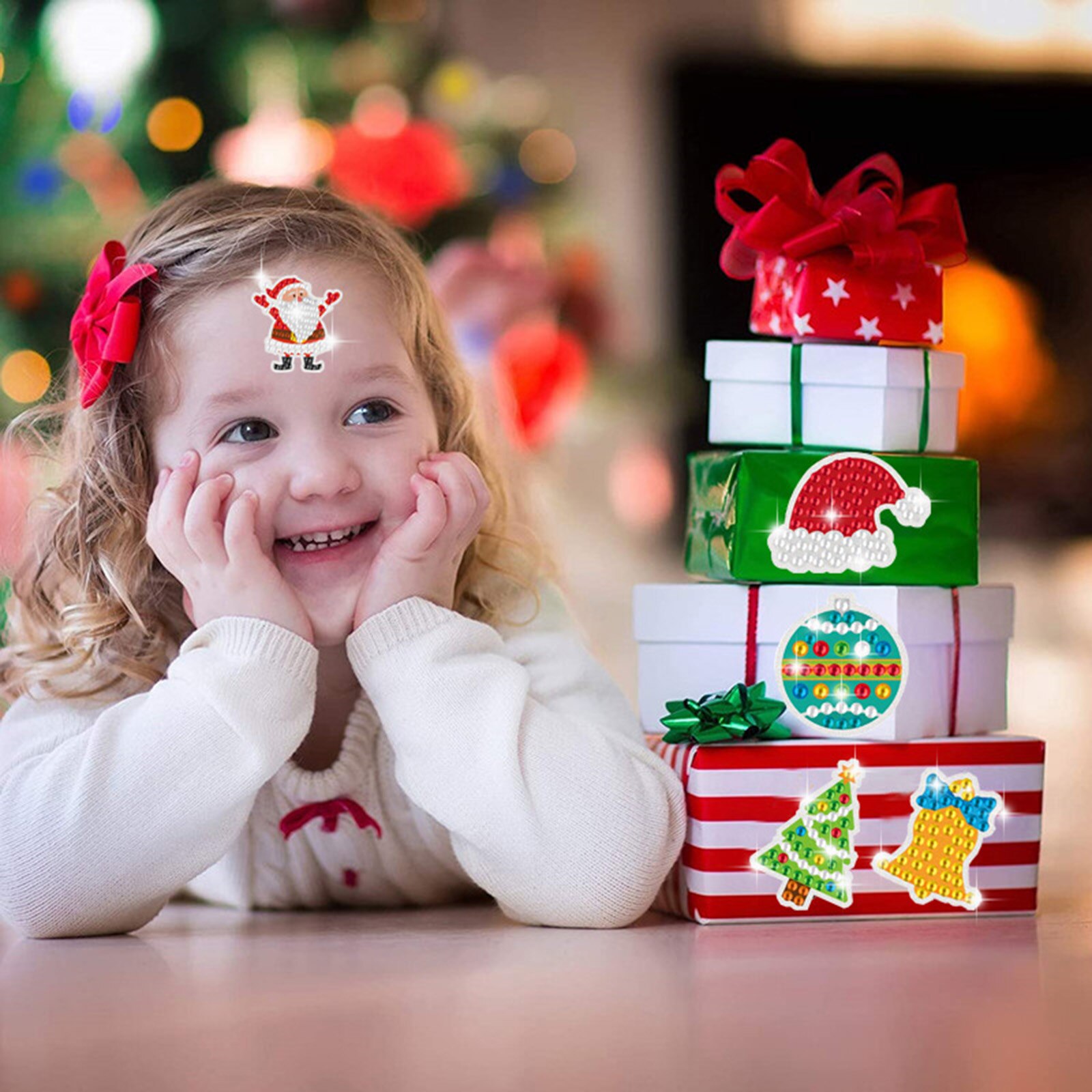 Newest DIY Diamond Painting Stickers Kits Christmas Diamond Painting Art Craft for Kids and Adults Beginners