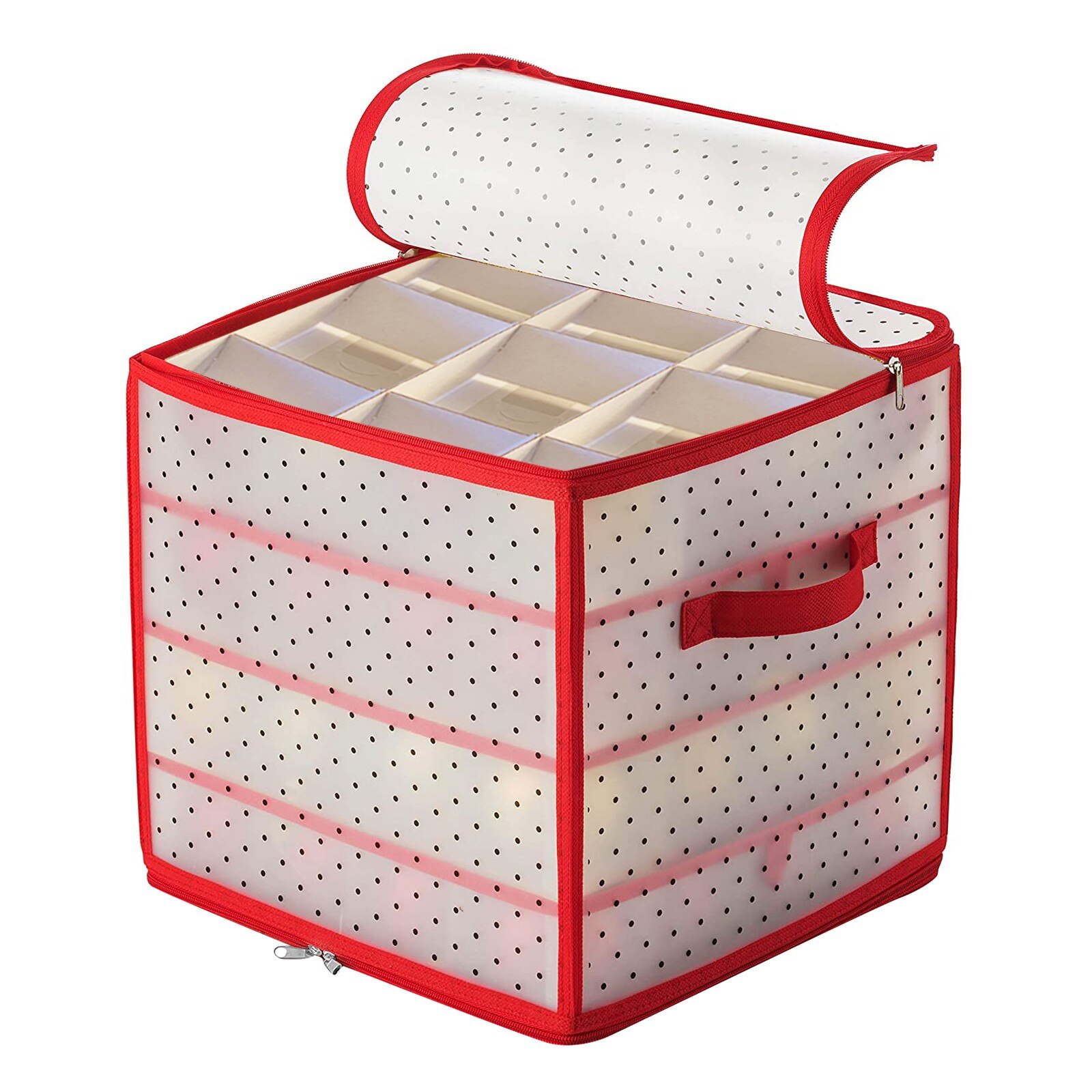 Ornement 64 grille boules boîte de rangement arbre de noël décoration boule organisateur sac pour noël fête décoration boîte Case grande taille: D
