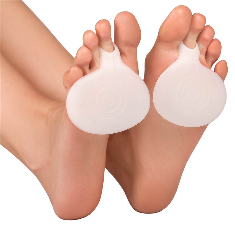 1Pair Silicone Forefoot Pads Sole Foot Skin Protector Walk Buffer Mat Soft Comfortable Shoes Insole