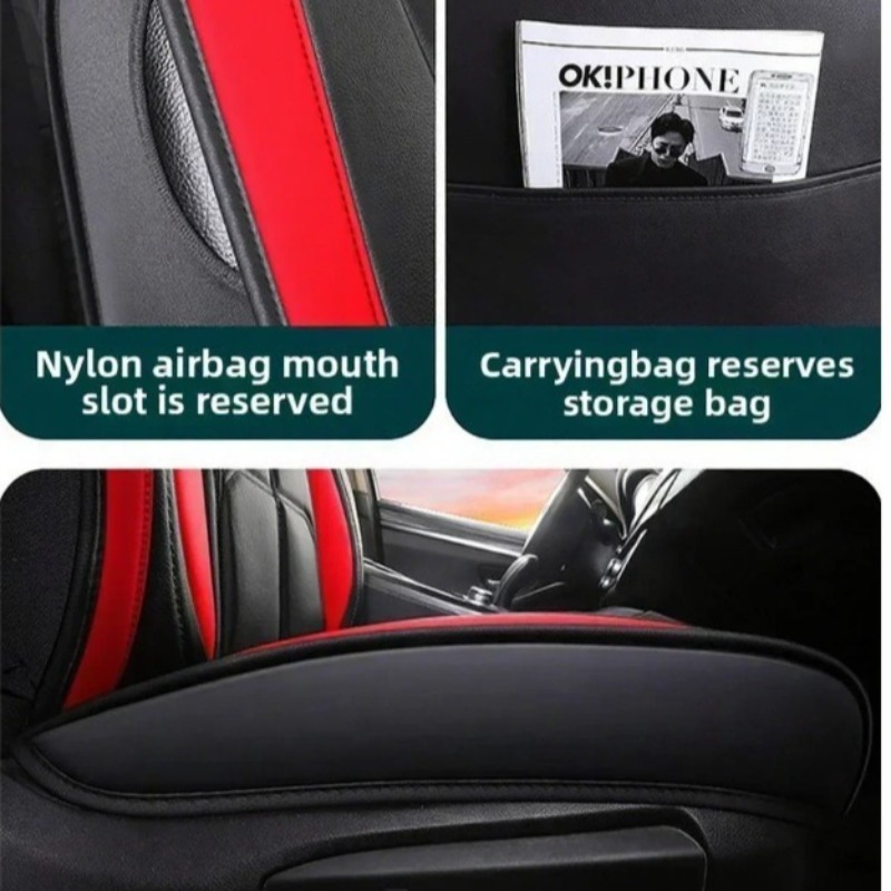 2 stuks autostoelkussen volledig omringd vier seizoenen universele voertuighoes stoelhoes slijtvast vlekbestendig ademend