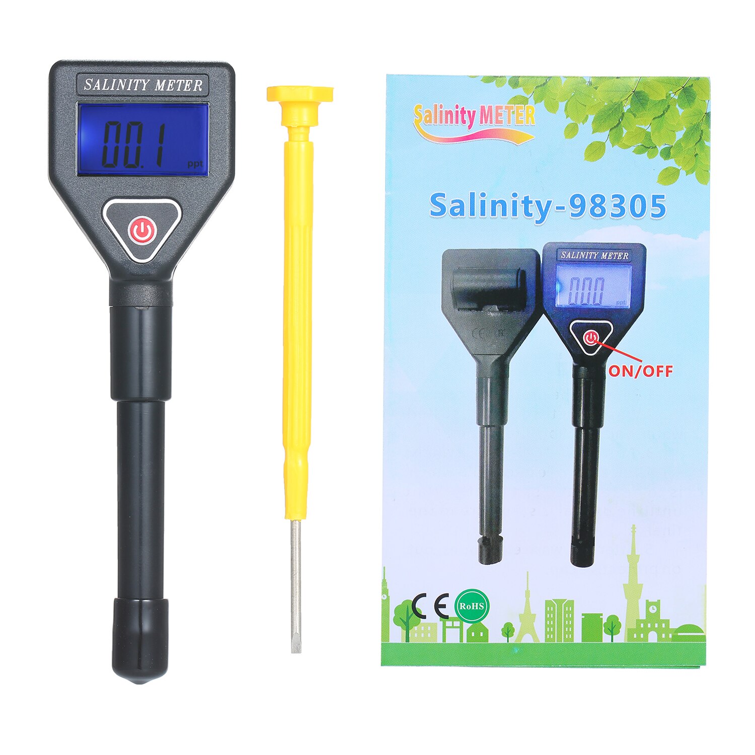 Zeewater Zoutgehalte Refractometer Draagbare Handheld Zoutgehalte Meter Atc Salinometer Aquarium Halometer Zout Gauge Zoutwater Tester