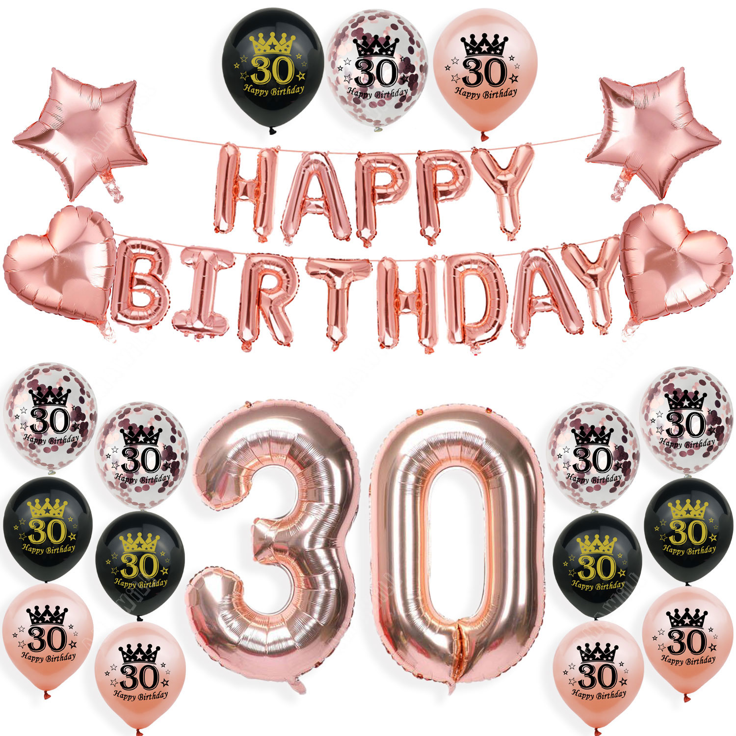 Amawill Happy 20 Birthday Balloons Rose Gold Theme Number 20th Years Old Adult Anniversary Party Decorations Man Woman Supplies: Burgundy