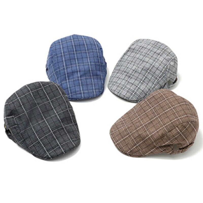 Homme Cabbie Ivy conduite casquettes plates gavroche Golf Plaid béret irlandais chapeaux gavroche casquette gavroche