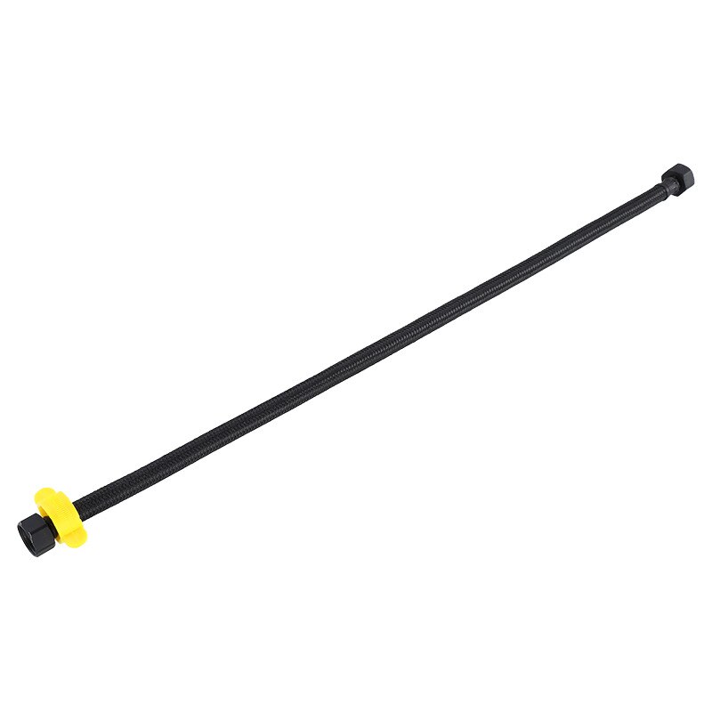 Tubo corrugado de acero inoxidable 304, grifo de lavabo de 40-100cm, pico de manguera de agua y fría, tubo de cobre de una sola cabeza
