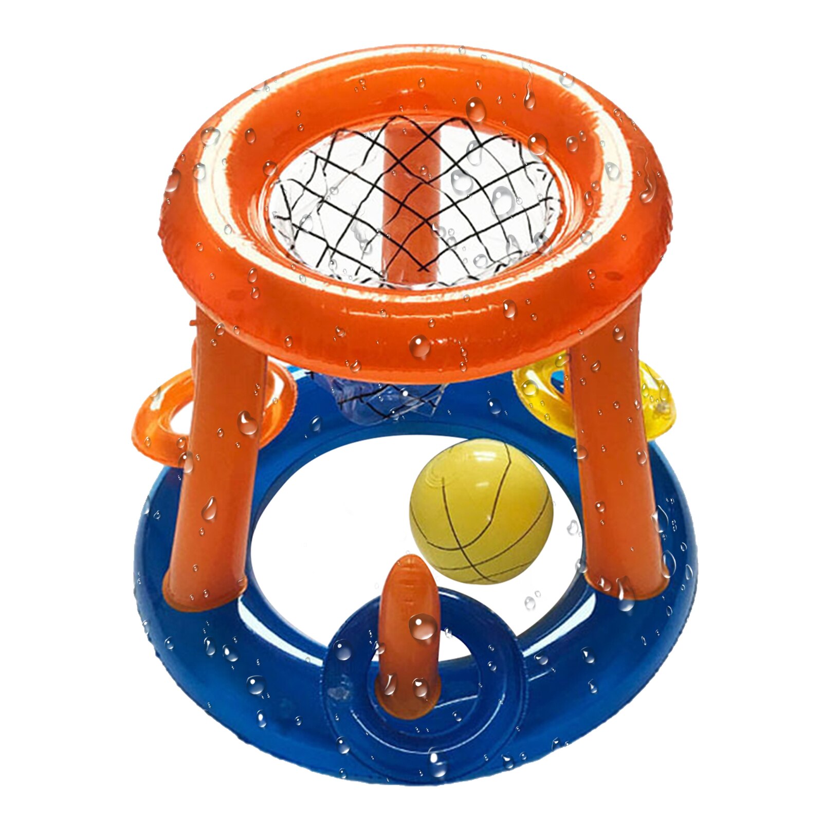 Sport estivi piscina gonfiabile galleggiante Set giochi d&#39;acqua giochi di nuoto per bambini pallacanestro pallamano pallavolo salto in acqua: B