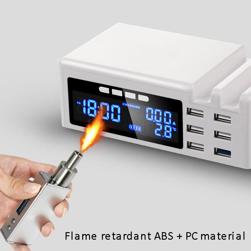 Usb Charging Station,6 Port Multiple Charger Station Cell Phone Docking Station For Phone And Other USB Charged Devices