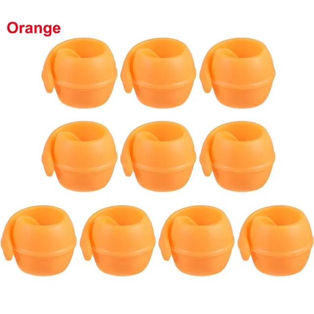5-20pcs Bobbin Savers/Spool Huggers Prevent Thread Tails from Unwinding No Loose Ends for Sewing/Embroidery Machine Thread Spool: M / light yellow