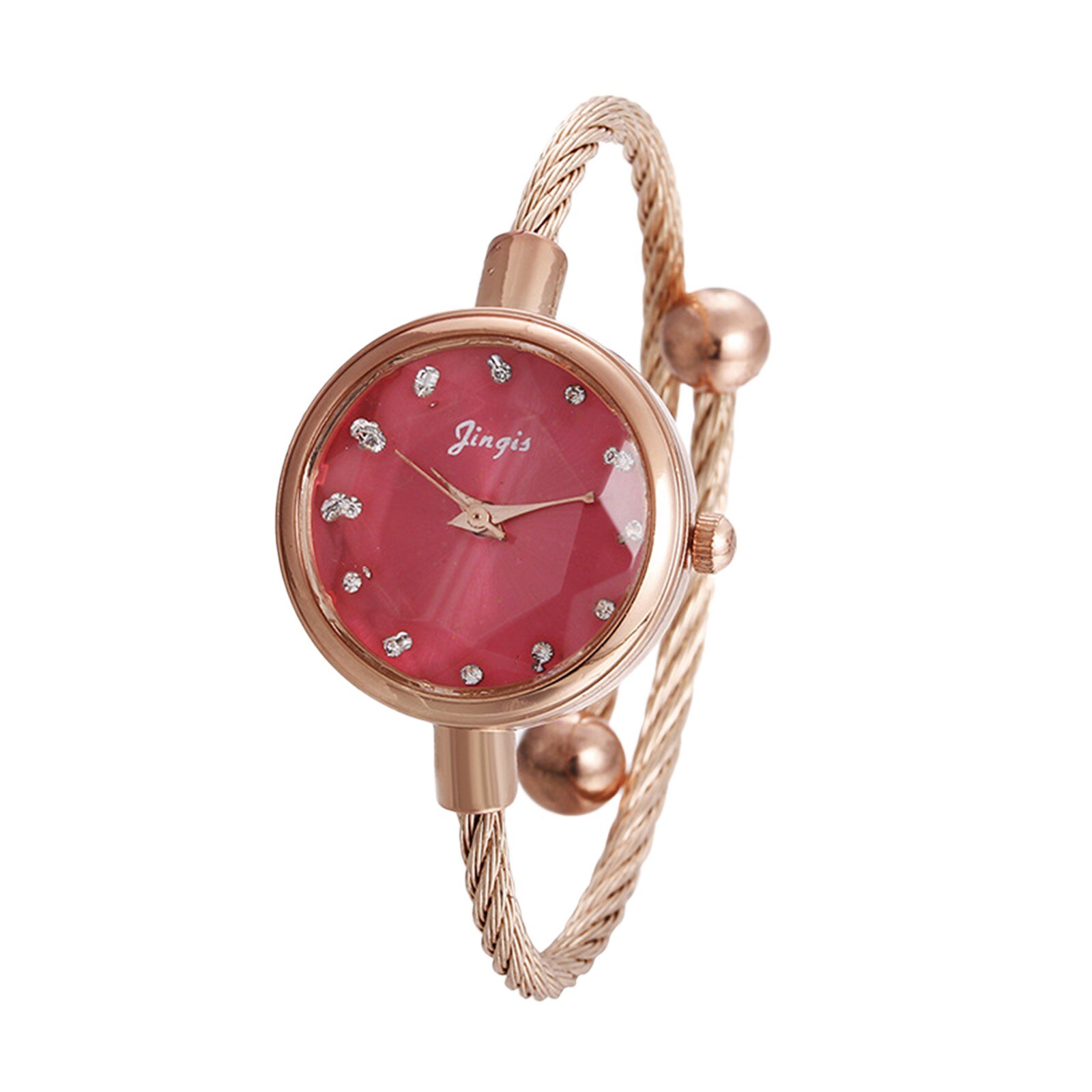 HORLOGES Watches Women Brand Leather Strap Gold Bracelet Quartz Watch For Women Dress Wristwatches Female Clock: C