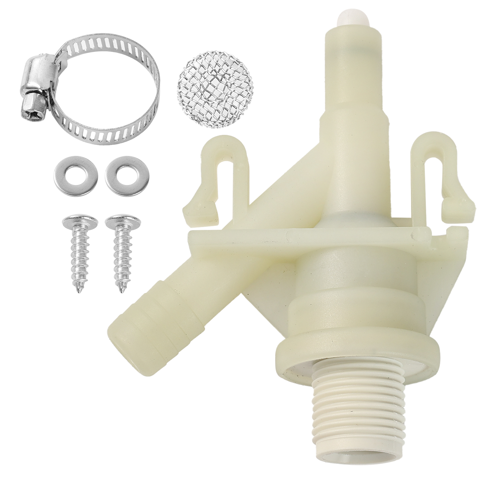 Plastic RV Camper Water Valve Kit 385311641 Replacement Durable For Dometic Sealand marine 300 310 320 series Pedal Flush Toilet: Default Title