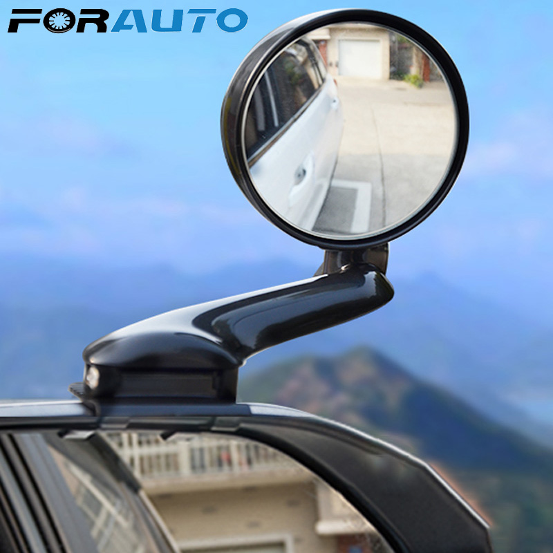 FORAUTO 360 Rotation Adjustable for Car Vehicle Side Blindspot Car Front View Mirror Clear View Auxiliary Rearview