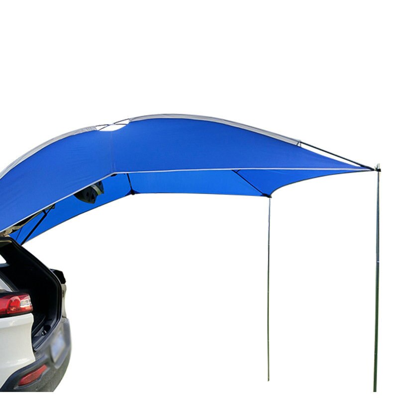 Auto SUV MPV Car Tail Tent Rooftop Side Awning Tent 3-4 Person Outdoor Camping Picnic Sun Shade Shelter for Self Driving Tour: Blue