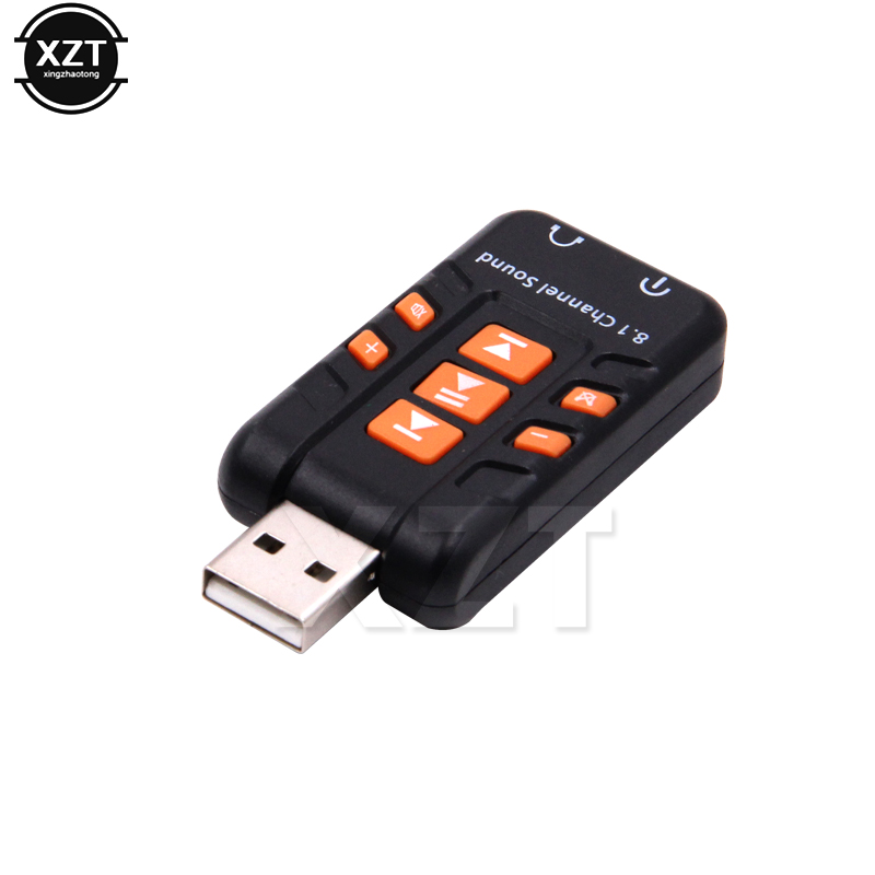 8.1 USB Stereo Audio Adapter External Channel Sound Card for Windows XP/2000/Vista/7 3D USB Audio Adapter for PC and Laptop