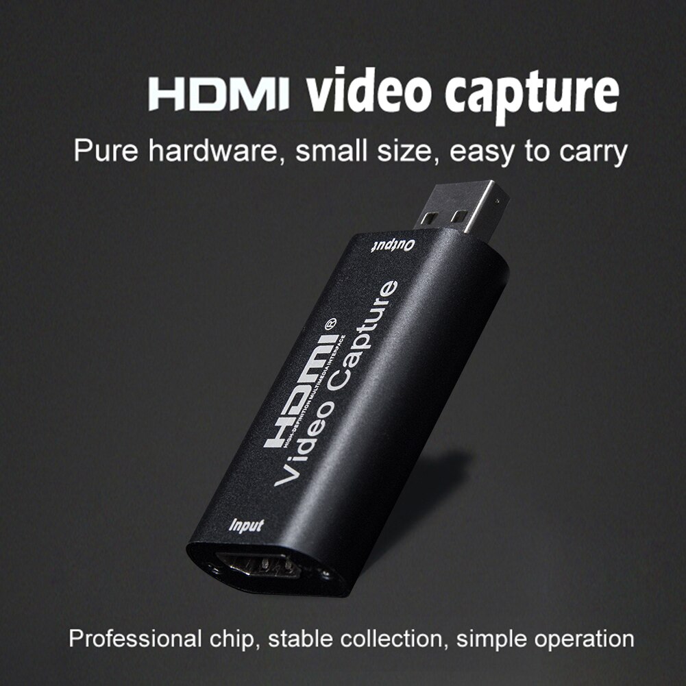 Portable USB 3.0 HDMI Capture Card Game DVD Camcorder Live Video Recording Box Video Tuner Box Grabber Compatible