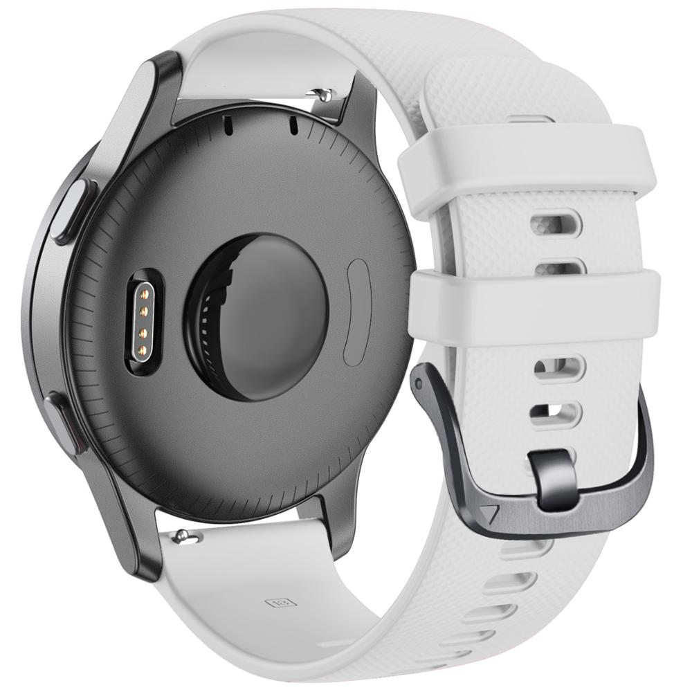 Pour garmin Vivomove3S/Vivoactive 4s 18mm Silicone remplacement wirst Bracelet pour Huawei B5/Huawei montre 18mm/Huawe honour1 Bracelet