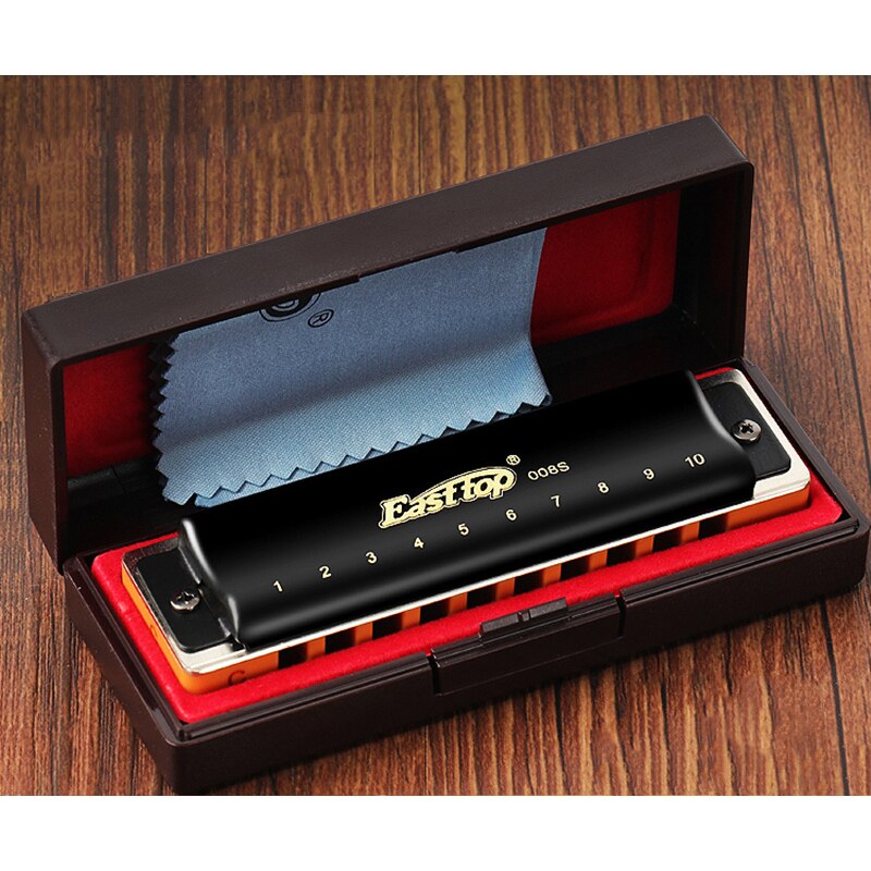 Ten Hole Blues Harmonica 10 Hole Paddy Harmonica Beginner Adult Performance Level