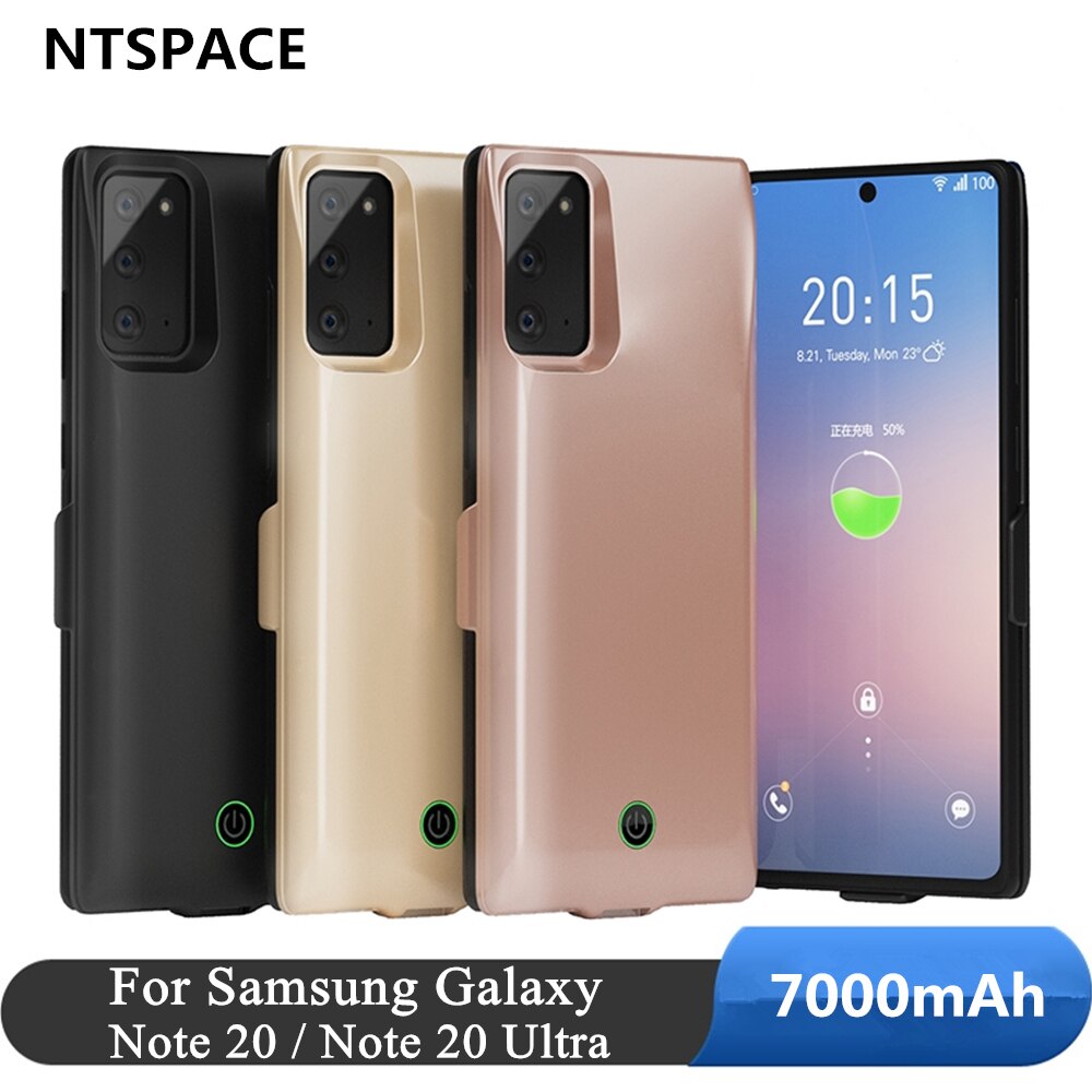 Voor Samsung Galaxy Note 20 Ultra 5G Batterij Case 7000Mah Slanke Power Bank Charger Case Voor Samsung Note 20 Batterij Opladen Cover
