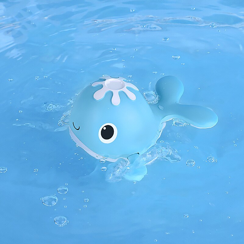 Baby Bath Toys Animal Cute Cartoon Whale Tortoise Classic Baby Water Toy Infant Swim Chain Clockwork Toy For Kid Newest: 09