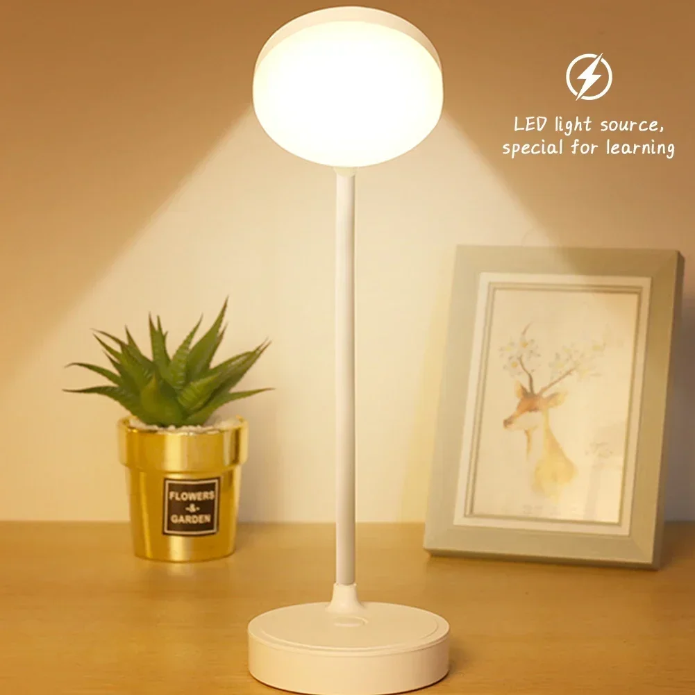 Draagbare Mini Led Dimbare Bureaulamp Usb Plug Batterij Aangedreven Slaapkamer Beddengoed Lamp Bureau Leeslamp Oogbescherming Warm Licht