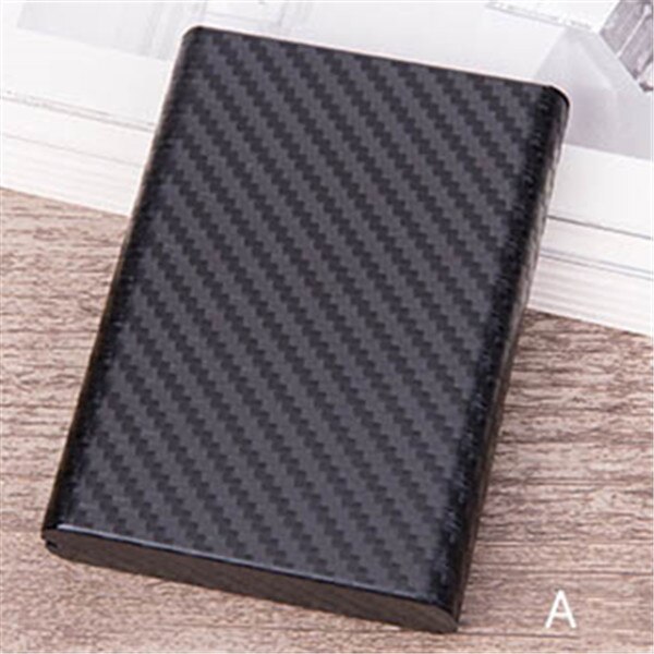 ZOVYVOL RFID Blocking Card Holder Wallet Men Women Slim Single Box Smart Aluminium Metal Wallet Black Thin Mini Wallet: KM-ABlack