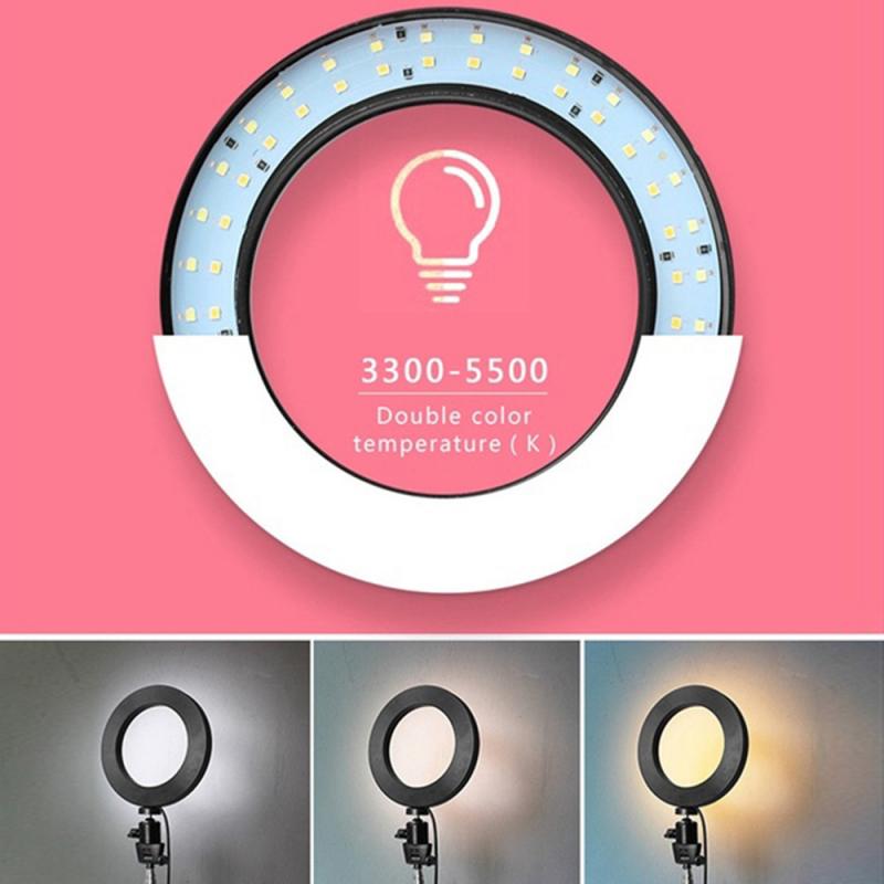 Selfie ledet ringe lampe sirkel ledet lys til sminke online kjendis studio foto video dimbar lampestativ selfie stativ